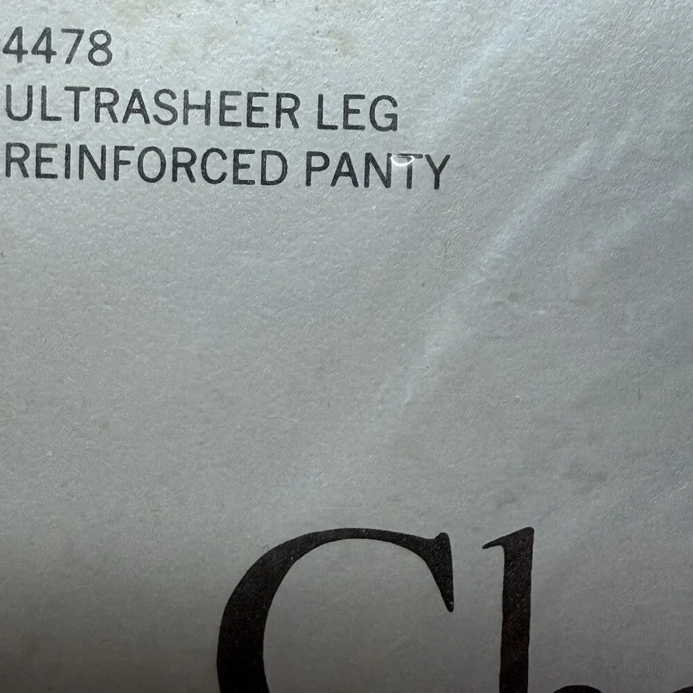 VTG Christian Dior Pantyhose NIP Rare Blue Chambray Size 3 Large